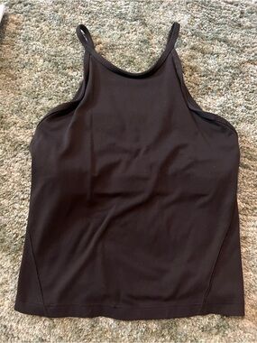 Lululemon Black High-Neck Slim-Strap Tank Size 2 (No Pads)